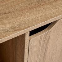 Estantería de Madera, Librería con Puerta y Compartimentos Abiertos, Mueble almacenaje, Organizador,en Color Natural de 119x29x59 cm para Estudio,Dormitorio,Salón, Oficina y Biblioteca - details 53