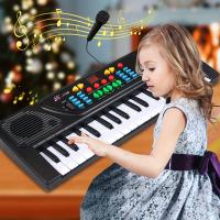 Teclado De Piano Electrónico Para Niños, 37 Teclas, Cumpleaños Para Niños Y Niñas, Navidad, Regalos Con Micrófono - details 0