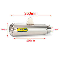 Escapamiento de Motocicleta Universal Respirace Tubo de Escape Redondo para Honda Hecho en China - details 3