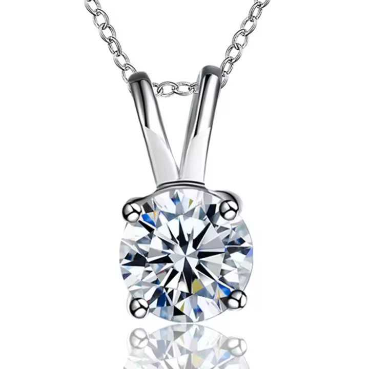 Collar con colgante de circonita AAA de Plata de Ley 925, joyería de cadena - 1