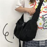 Bolso cruzado de Lienzo a la Moda para Mujeres Bolso de Hombro de Color Sólido, Gran Capacidad, Estilo Casual para Mujeres y Hombres jóvenes - details 4