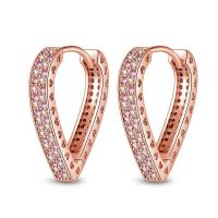 Pendientes redondos de circonio para mujer, colección de joyas geométricas, plata pura, oro rosa, accesorios de regalo - details 16
