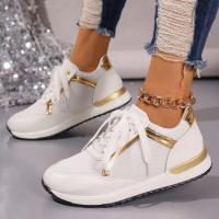 Zapatillas De Mujer 2023 Nuevas Plataforma Cómodas De Cuero Parcheado Zapatos De Correr Al Aire Libre Deporte Casuales Ladies - details 28