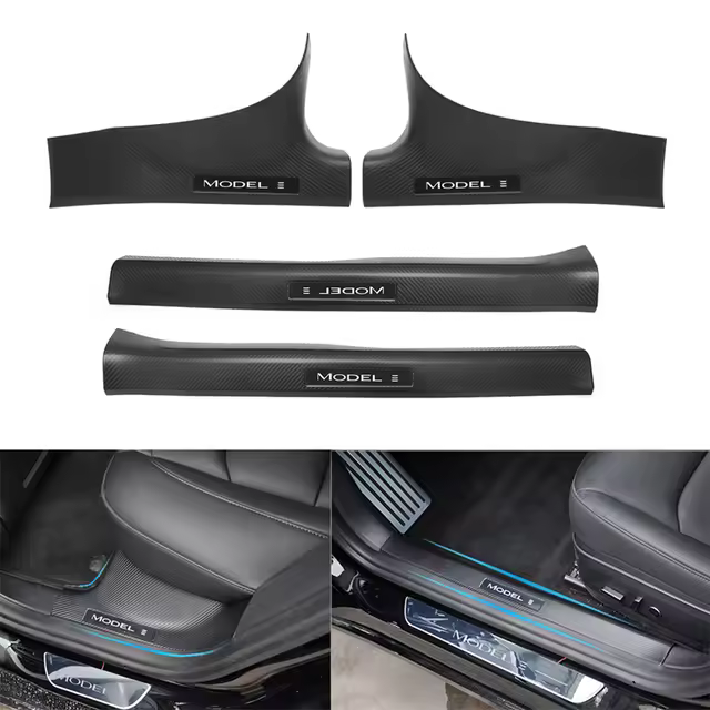 Protectores de Almohadilla de Puerta Delantera y Trasera para Tesla Model Y y Model 3 - 1
