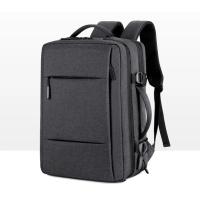 Mochila de viaje clásica para hombre, morral de negocios expandible con USB, bolsa de gran capacidad para ordenador portátil, impermeable, a la moda - details 15