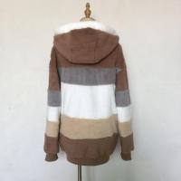 Chaqueta para mujer 2024 nuevo Otoño Invierno cálido bolsillo de felpa ropa informal con capucha abrigo suelto para mujer - details 4