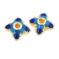 Tapetes de Flores de Brasso Dorado 18K 30PCS Accesorios de Joyería DIY de Alta Calidad - details 54