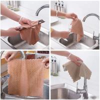 1 Uds. Suministros de cocina, toalla de limpieza, trapo de limpieza multifunción súper absorbente, paño de poliéster/Nylon, cocina antigrasa - details 8
