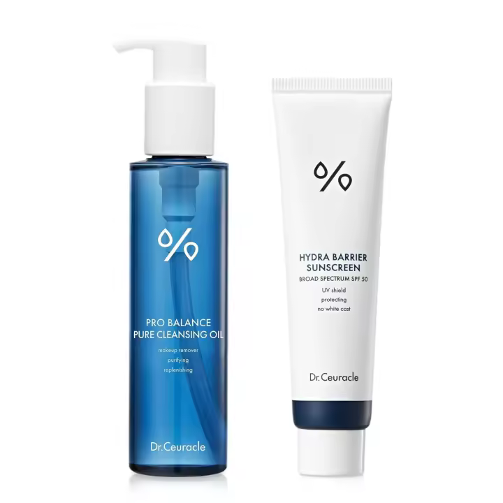 Dr.Ceuracle caliente |   Aceite limpiador puro Pro Balance + protector solar Hydra Barrier - 1