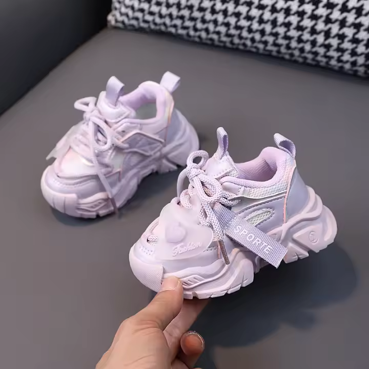 Nuevas zapatillas de malla para niños, zapatos casuales antideslizantes para niños de suela blanda - 1