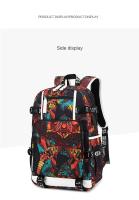 Mochilas impresas de moda para hombres y mujeres, estudiantes de secundaria y estudiantes de secundaria, interfaz usb, mochilas con patrones geométricos personalizados - details 22