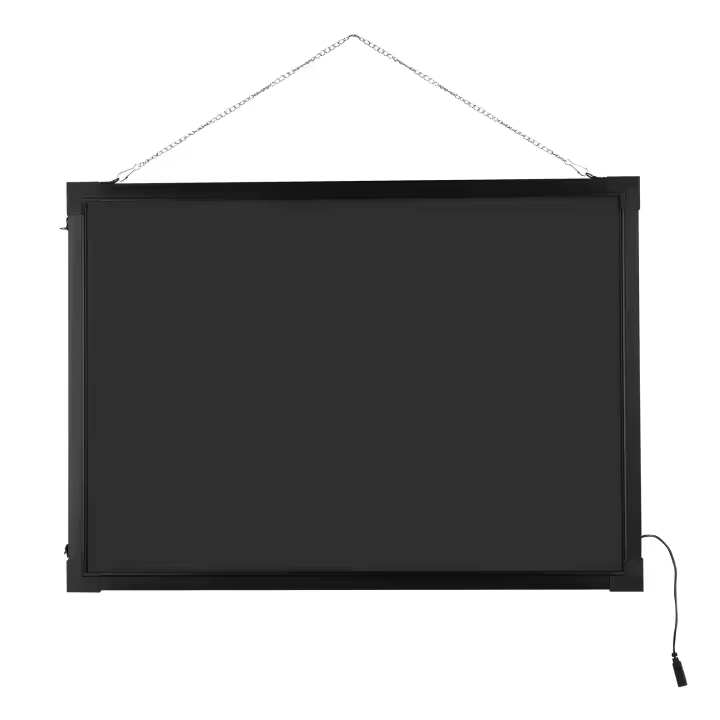 Tablero de dibujo con luz LED para escribir mensajes, cartel publicitario borrable de neón con 8 bolígrafos de 60x80cm/24x32 pulgadas para decoración, vallas publicitarias, pizarras - 1