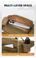 Mochila Táctica de Pesca Multifuncional Bolsa de Pecho Impermeable para Camping, Senderismo o Caza - details 11