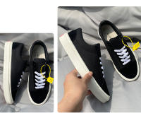 Zapatos negros puros, bajos, versátiles, de talla extra grande, para hombre y mujer, los mismos zapatos, zapatos casuales para parejas. - details 8