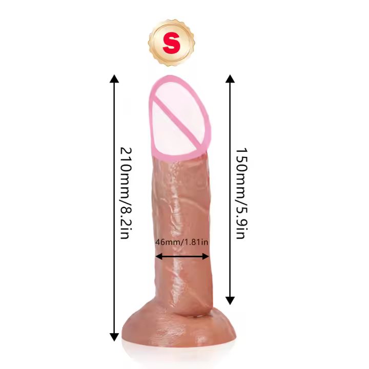 Consolador realista Penetración de pene grande Estimulador de clítoris del punto G Masaje anal Ventosa suave Estimulación vaginal Masturbación Juguetes sexuales eróticos para mujer Adultos Juguetes sexuales - 1