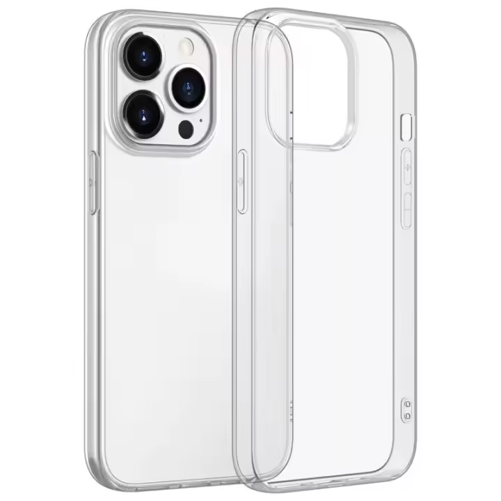 Funda de Silicona Ultra Delgada y Suave para iPhone Cubierta Trasera Transparente Delgada - 1