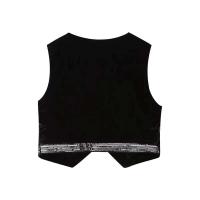 Chaqueta Abrigo de Crop Top de Primavera Bohemia Decoración de Lentejuelas de Terciopelo para Mujeres Moda de Vestido - details 3