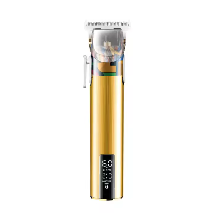 Kemei-cortadora de pelo profesional Max5086 para hombre, Máquina Eléctrica de corte de pelo tipo c T9, con pantalla LCD, para barbero - 1