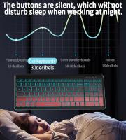 2,4G Bluetooth inalámbrico de doble modo recargable, combinación de teclado y ratón, respuesta rápida sin retraso - details 0