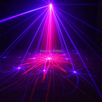 Proyector Láser ESHINY Rojo-Azul 18 Patrones de Iluminación para Discoteca, Fiesta de Baile, Bar de Navidad KTV Luces de Escenario para DJ - details 4