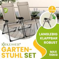 Sillas de Jardín Plegables de Aluminio con Respaldo Alto Ajustable 7 Posiciones, Apoyabrazos Transpirables, Portátiles, Silla de Camping para Jardín y Terraza - details 42