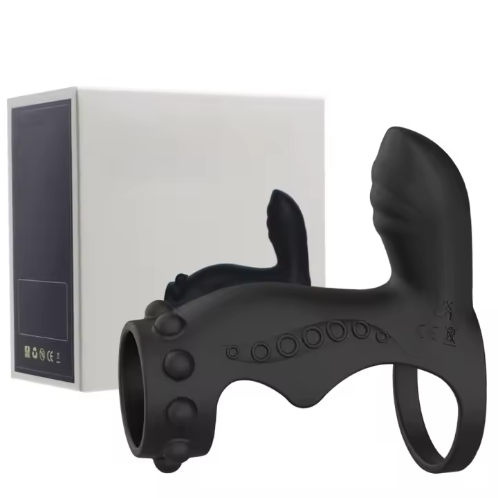 Vibrador del punto G del clítoris Extensor de pene con 10 modos de vibración intensos, anillo dual Juguetes sexuales para adultos Estimulador Masajeador para hombres Mejora de la erección y placer femenino - 1