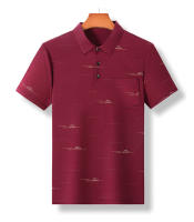Verano 2025 nueva camisa polo de manga corta para hombres camiseta delgada estampada informal de negocios suelta y transpirable - details 2