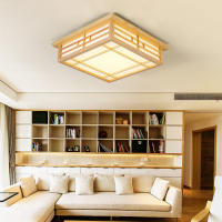 Lámpara de techo LED de madera maciza Luminosa para habitación, dormitorio, balcón - details 0