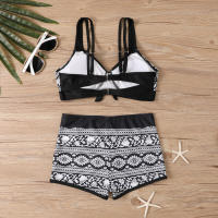 Nuevo traje de baño de dos piezas, bikini estampado de talla grande, traje de baño para mujer - details 17