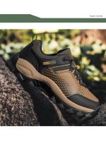Zapatillas de deporte para hombre, zapatos de senderismo, botas de montaña al aire libre, fondo grueso, zapatos de Trekking con cordones, moda - details 2