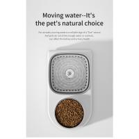 Fontanera de Agua Automática para Gatos 2en1 Dispensador de Comida y Agua Filtrada Recirculante 3L - details 3