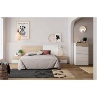 Noche 2 cajones Blanco Mate/Sahara 54x41.5x35cm - details 1