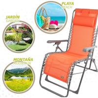 Antivuelco plegable, Peso máximo soportado 150Kg., Estable y Resistente, Reclinable con Ajuste de posición, Medidas pos. Silla 52x73x106 cm, Medidas pos. tum (61080) - details 2