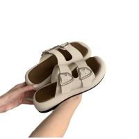 Sandalias Platas Suaves de Verano Estilo Coreano de Medio Dragón para Mujeres - details 0