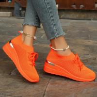 Zapatillas de deporte informales para mujer, zapatos de malla transpirables con cordones, Tenis de plataforma para caminar y correr, moda de verano - details 22