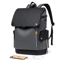Mochila para ordenador portátil de alta calidad para hombre, morral grande de piel sintética, resistente al agua, con carga USB, para negocios, urbano - details 2
