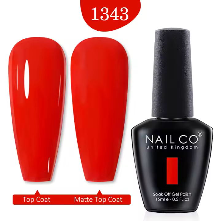 NAILCO-esmalte en Gel UV para uñas, laca en Gel semipermanente de Color naranja, serie Freash, 15ml - 1