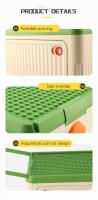 Caja de almacenamiento para niños de juguete de plástico plegable de gran capacidad, bloques de construcción para el hogar, libros para bebés y fundas para refrigerios - details 2