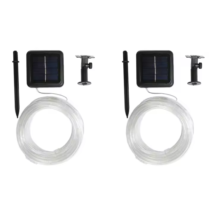 Luces de Cuerda LED 100 de RXUNS Paquete de 2 Iluminación al Aire Libre Impermeable 8 Modos - 1