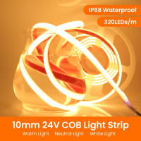 Tira de Luz LED COB de Alta Brillo 320leds/M 12V 24V CRI RA90 Impermeable para Jardín Exterior Iluminación de Dormitorio y Cocina Marca XUNATA Hecho en China - details 1