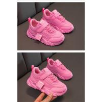 Zapatos deportivos de marca para niños, zapatillas transpirables de malla para niñas, zapatillas informales rosas para estudiantes, zapatillas antideslizantes para correr para niños - details 7