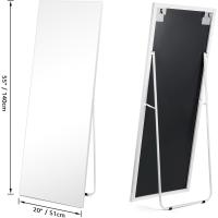 Espejo de Pie de Cuerpo Completo 140x51 cm Espejo de Pared de Cristal de Alta Definición - details 4