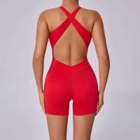 Conjunto de gimnasia mejorado para mujer, traje de yoga, ropa deportiva para mujer, rosa, rojo, azul y gris, 2024 - details 23