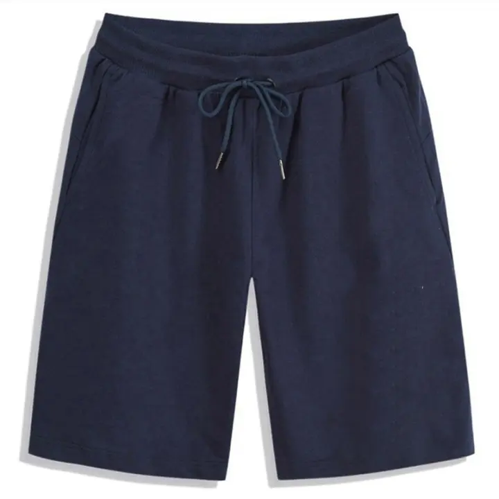 Shorts De Verano Para Hombre Con Cierre Elástico Y Cordón Joggers Fitness Transpirables Deportivas Pantalones Casuales De 5 Piezas Color Sólido - 1