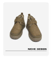 Nuevas botas de nieve antideslizantes integradas de piel de velcro cálido de terciopelo - details 8