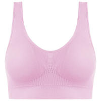 Sports bra women solid color fitness top gym yoga athletic tight workout soft brassiere padded - details 36