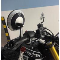 Kit de espejos retrovisores laterales para manillar de aleación de aluminio CNC para motocicleta, Kit de espejo final para Triumph Street Triple S 765 765RS 765R Bobber T120 Daytona 660 675 T120 T100, etc. - details 17