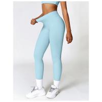 Conjunto de yoga de dos piezas para mujer Leggings de cintura alta de manga corta - details 6