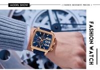 Reloj cronógrafo para hombre, luminoso, resistente al agua, reloj de cuarzo, correa de acero inoxidable, reloj de pulsera multifuncional para negocios - details 6