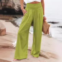 Pantalones casuales de algodón para mujer, primavera y verano, 2024 - details 3